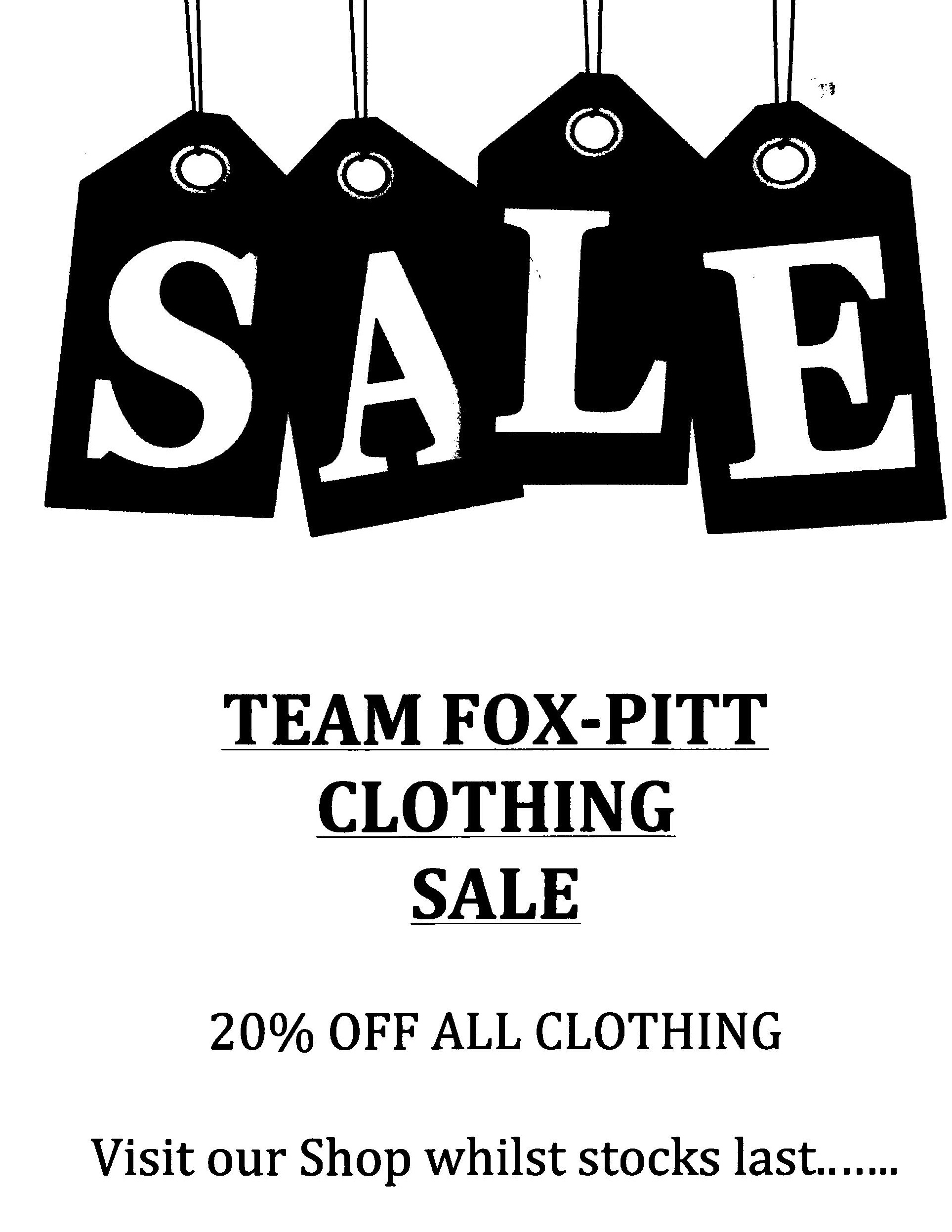 Team Fox-Pitt Clothing Sale